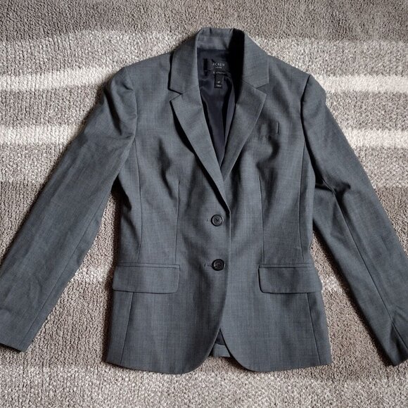 J crew gray blazer Tollegno bi-stretch wool 2P - Picture 2 of 8